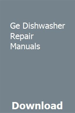 ge dishwasher service manual pdf